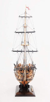 29" Wood Brown HMS Victory Bow Section Hand Painted Decorative Boat - Homeroots - Flyclothing LLC