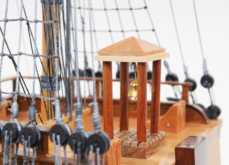 29" Wood Brown HMS Victory Bow Section Hand Painted Decorative Boat - Homeroots - Flyclothing LLC