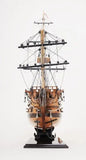 29" Wood Brown HMS Victory Bow Section Hand Painted Decorative Boat - Homeroots