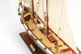 26" Black and White 1847 Harvey Hand Painted Decorative Boat - Homeroots - Flyclothing LLC