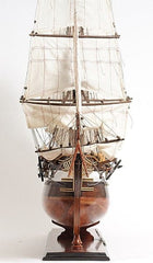 50" Wood Brown Hand Painted Sculpture - Homeroots