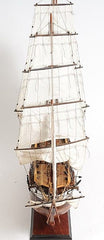 50" Wood Brown Hand Painted Sculpture - Homeroots