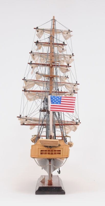 20" Wood Brown 1797 USS Constitution Hand Painted Decorative Boat - Homeroots - Flyclothing LLC