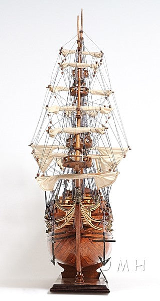 32" Wood Brown c1665 Zeven Provincien Hand Painted Decorative Boat