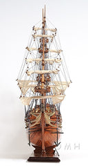 32" Wood Brown c1665 Zeven Provincien Hand Painted Decorative Boat