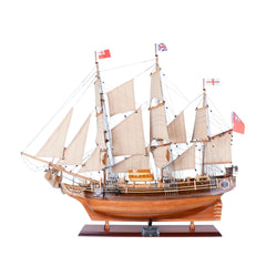 30" Wood Brown HMS Bounty 1787 Hand Painted Decorative Boat