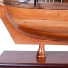 30" Wood Brown HMS Bounty 1787 Hand Painted Decorative Boat