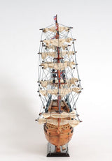 18" Wood Brown HMS Victory Hand Painted Decorative Boat - Homeroots - Flyclothing LLC