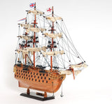 18" Wood Brown HMS Victory Hand Painted Decorative Boat - Homeroots - Flyclothing LLC