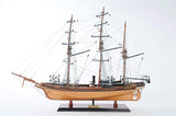 24" Wood Brown 1862 CSS Alabama Hand Painted Decorative Boat - Homeroots - Flyclothing LLC