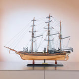 24" Wood Brown 1862 CSS Alabama Hand Painted Decorative Boat - Homeroots - Flyclothing LLC