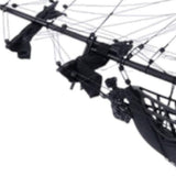29" Black Black Pearl Pirate Boat Hand Painted Decorative Boat - Homeroots - Flyclothing LLC