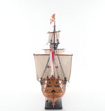 26" Wood Brown Hand Painted Sculpture - Homeroots