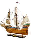 30" Wood Brown Mayflower Boat Hand Painted Decorative Boat - Homeroots