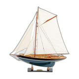 31" Green and White c1898 Pen Duick Painted Boat Hand Painted Decorative Boat - Homeroots - Flyclothing LLC