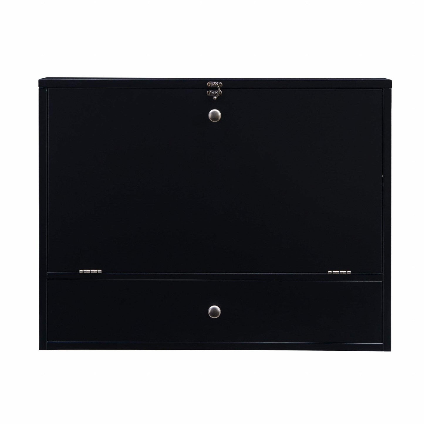 26" Black Wall Mounted Floating Desk - Homeroots - Flyclothing LLC