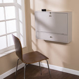 26" Gray Wall Mounted Floating Desk - Homeroots - Flyclothing LLC
