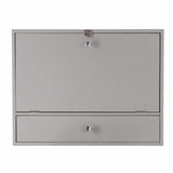 26" Gray Wall Mounted Floating Desk - Homeroots - Flyclothing LLC