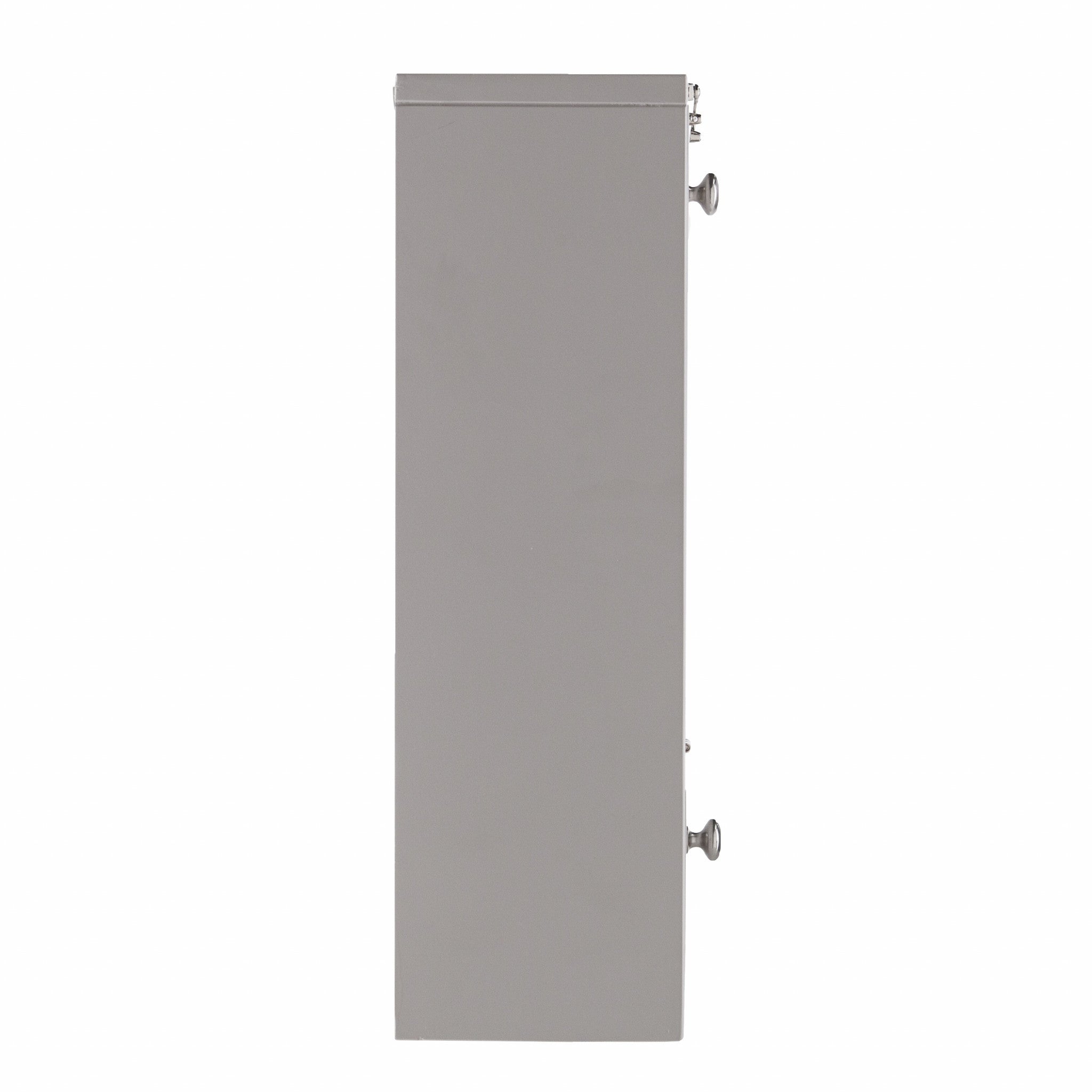 26" Gray Wall Mounted Floating Desk