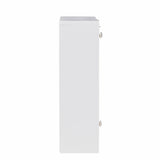 26" White Wall Mounted Floating Desk - Homeroots