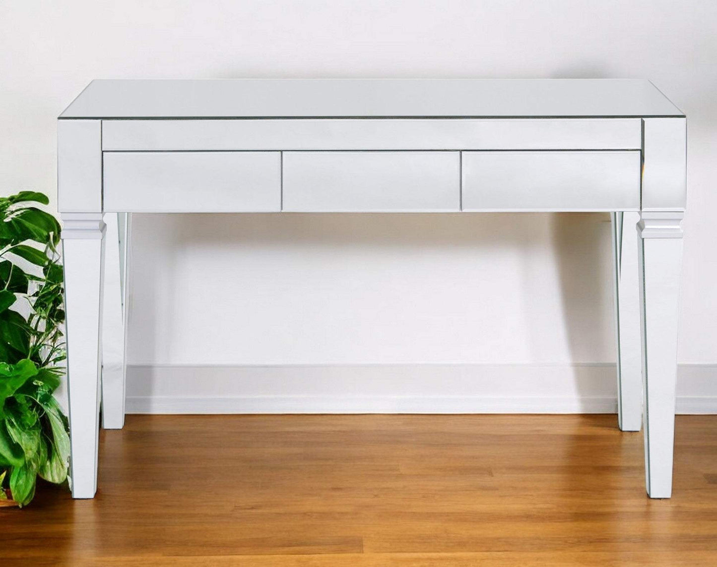 Silver Mirrored Glam Desk - Homeroots - Flyclothing LLC