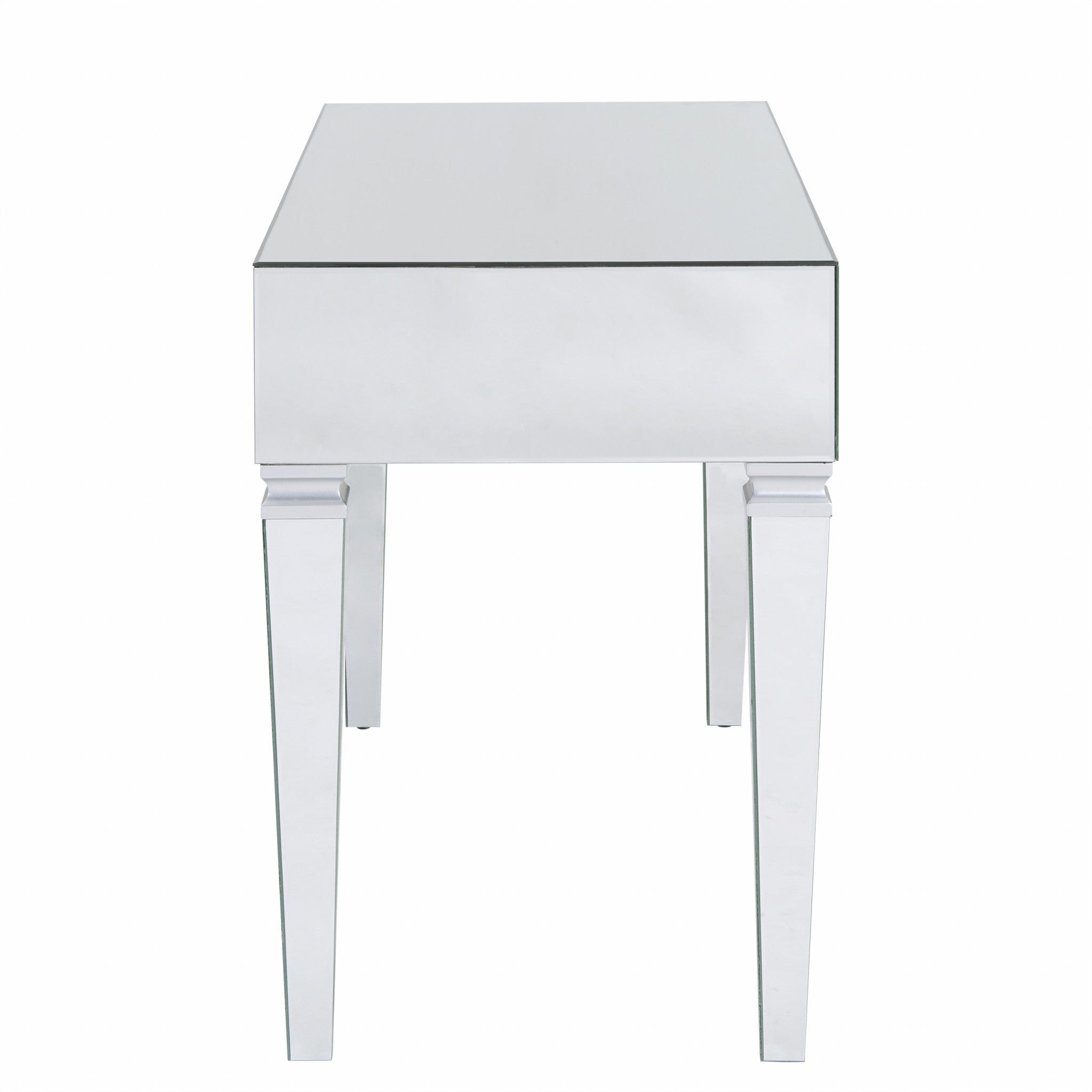 Silver Mirrored Glam Desk - Homeroots