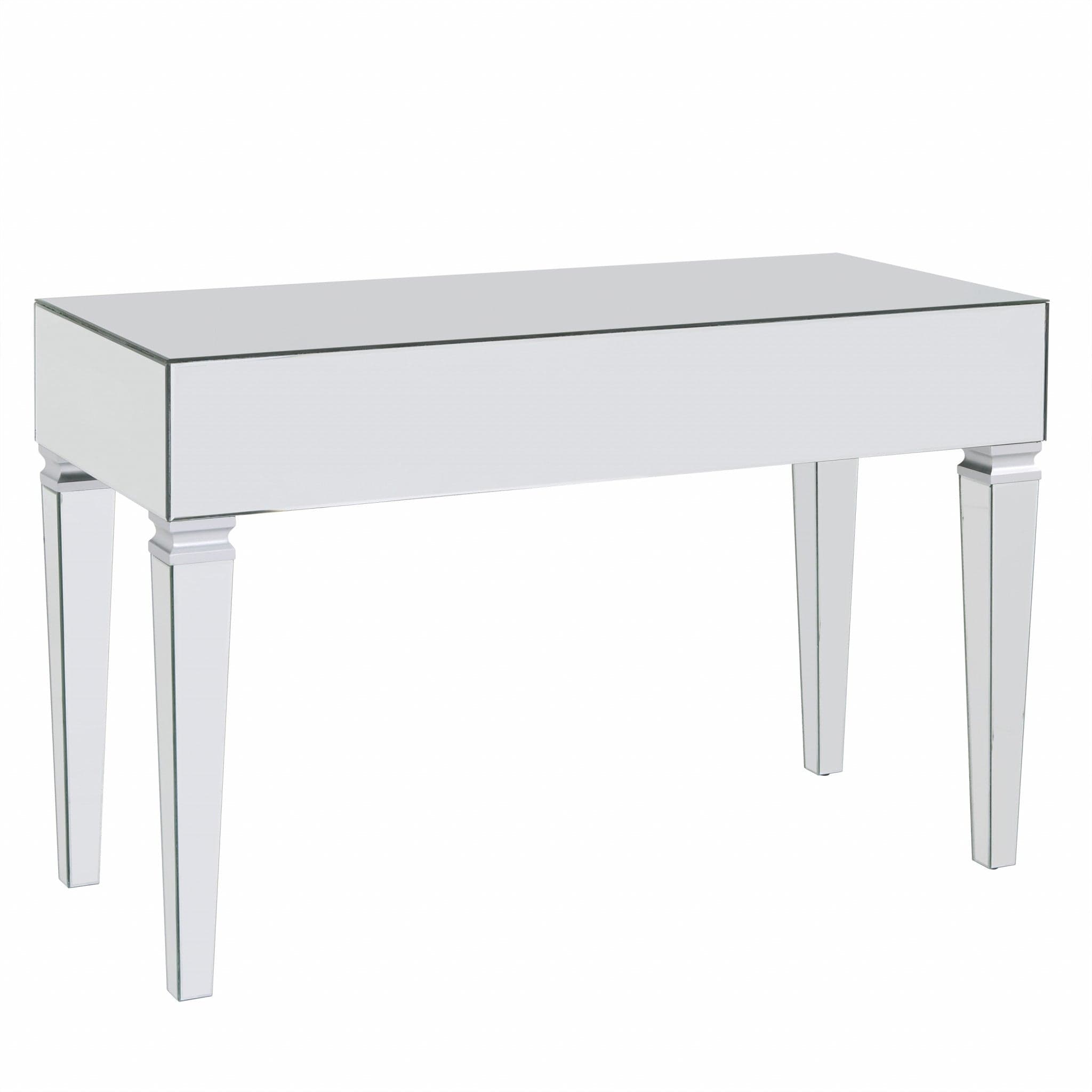 Silver Mirrored Glam Desk - Homeroots