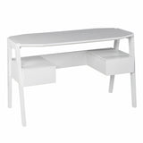 Metallic White Modern Writing Desk - Homeroots