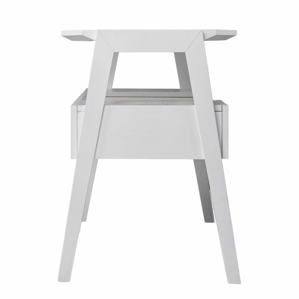 Metallic White Modern Writing Desk - Homeroots - Flyclothing LLC