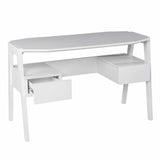 Metallic White Modern Writing Desk - Homeroots - Flyclothing LLC