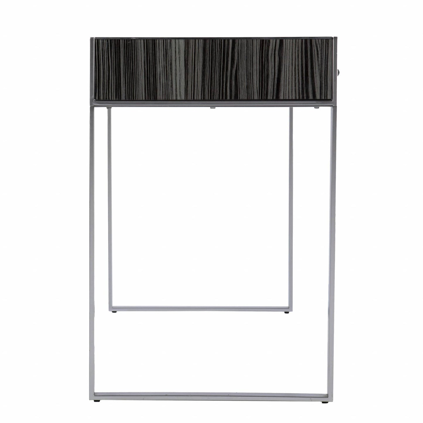 42" Silver Writing Desk With Two Drawers - Homeroots - Flyclothing LLC