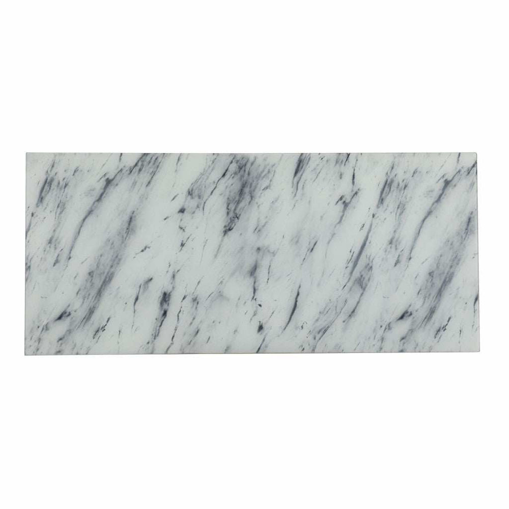 Faux Marble Writing Desk with Storage - Homeroots - Flyclothing LLC