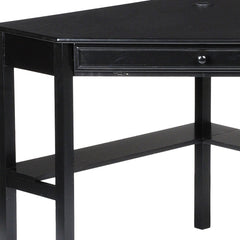 Black Corner Computer Desk