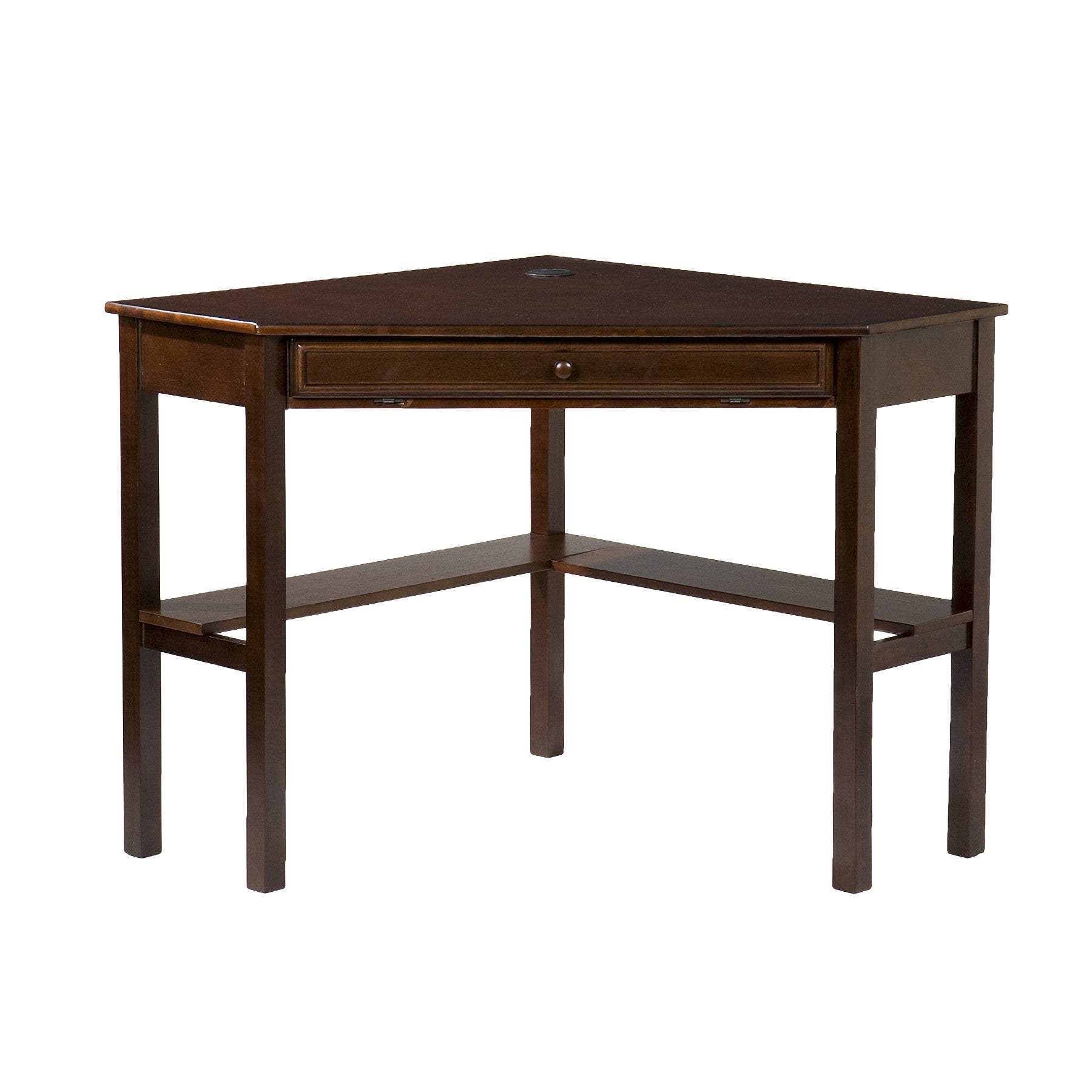 Espresso Corner Computer Desk - Homeroots - Flyclothing LLC