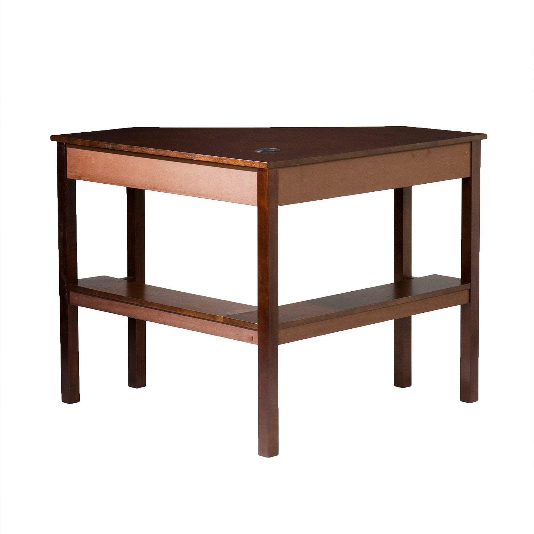Espresso Corner Computer Desk - Homeroots - Flyclothing LLC