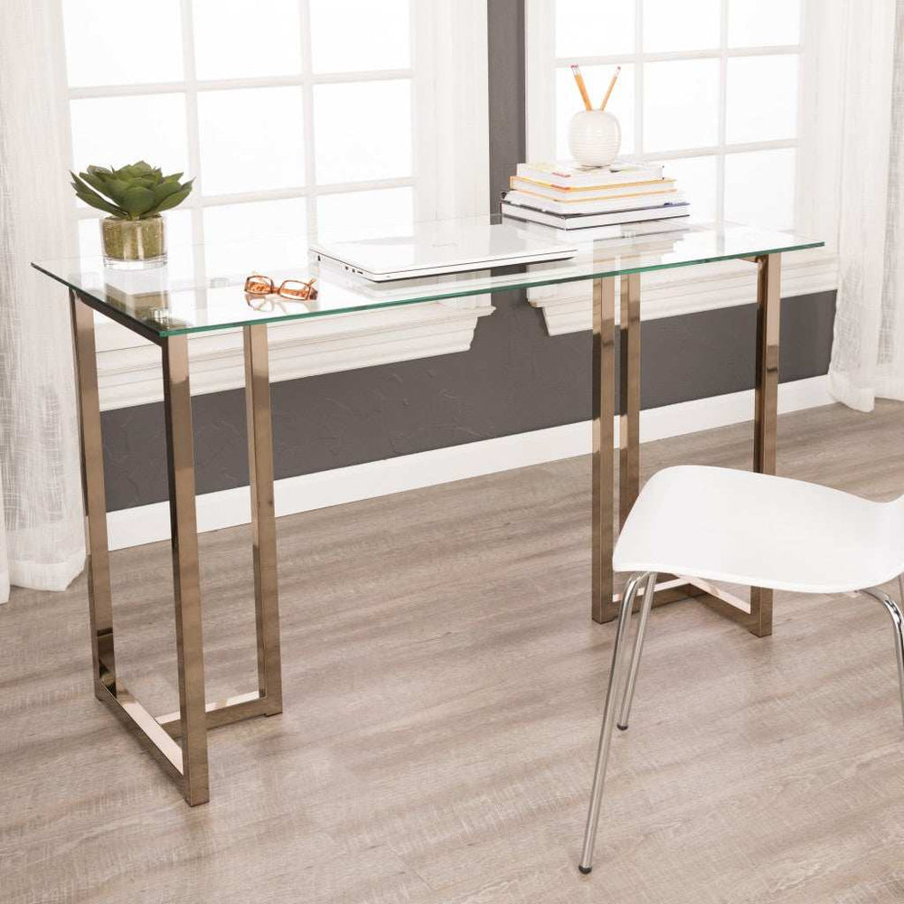 Modern Champagne Writing Desk - Homeroots - Flyclothing LLC