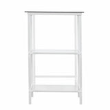 42" Clear and White Glass Writing Desk - Homeroots - Flyclothing LLC