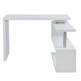 45" White Corner Writing Desk - Homeroots