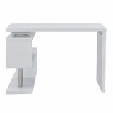 45" White Corner Writing Desk - Homeroots