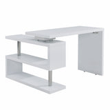 45" White Corner Writing Desk - Homeroots - Flyclothing LLC