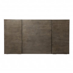 Modern Gray and Gold Writing Desk with Storage - Homeroots