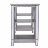 Matte Silver Mirrored Desk - Homeroots