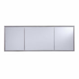 Matte Silver Mirrored Desk - Homeroots - Flyclothing LLC