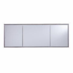 Matte Silver Mirrored Desk - Homeroots