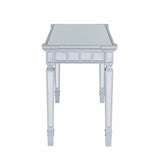 Silver Mirrored Writing Desk with Drawers - Homeroots