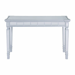 Silver Mirrored Writing Desk with Drawers - Homeroots