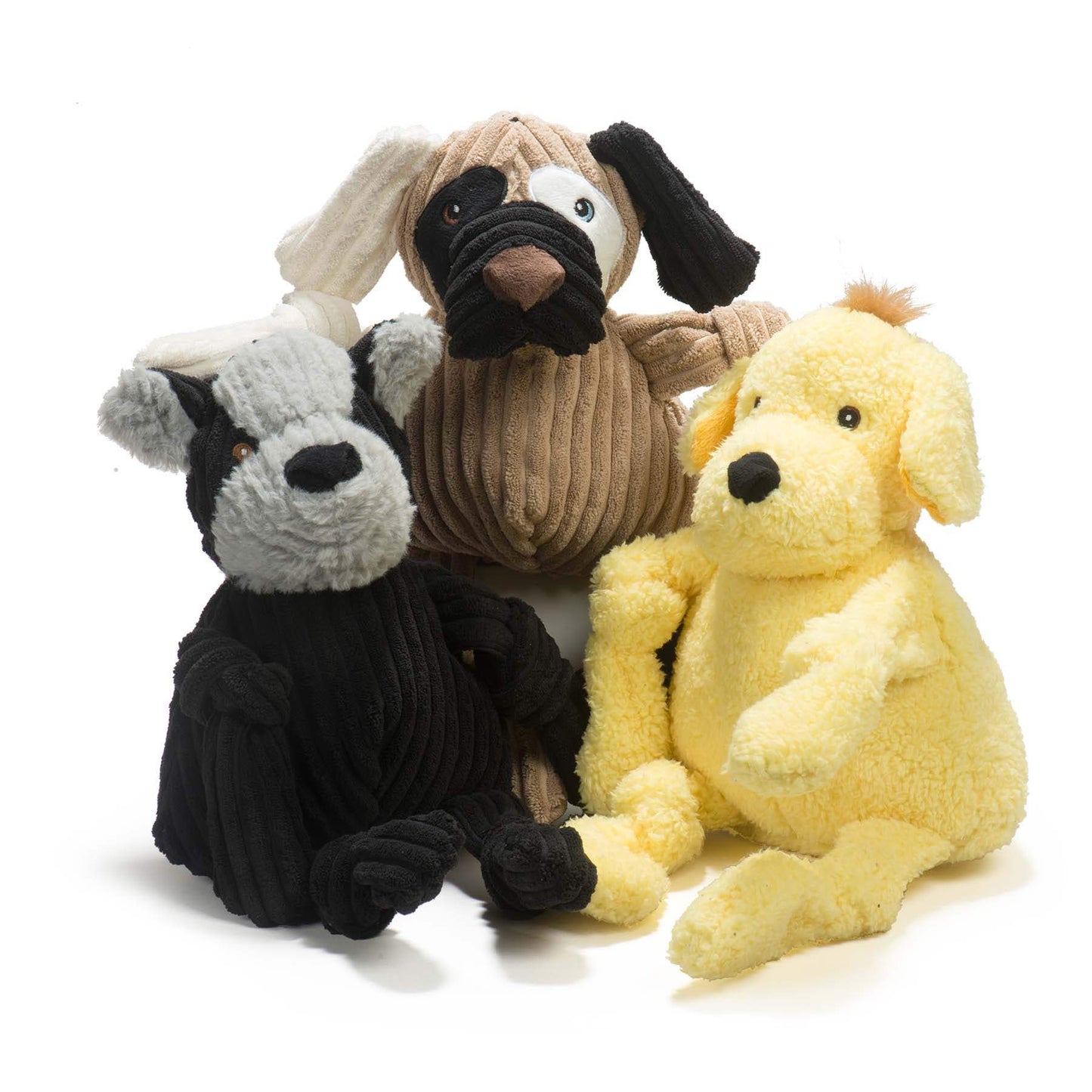 Patches HuggleMutt™ Knottie® Plush Dog Toy, Large - HuggleHounds - Flyclothing LLC