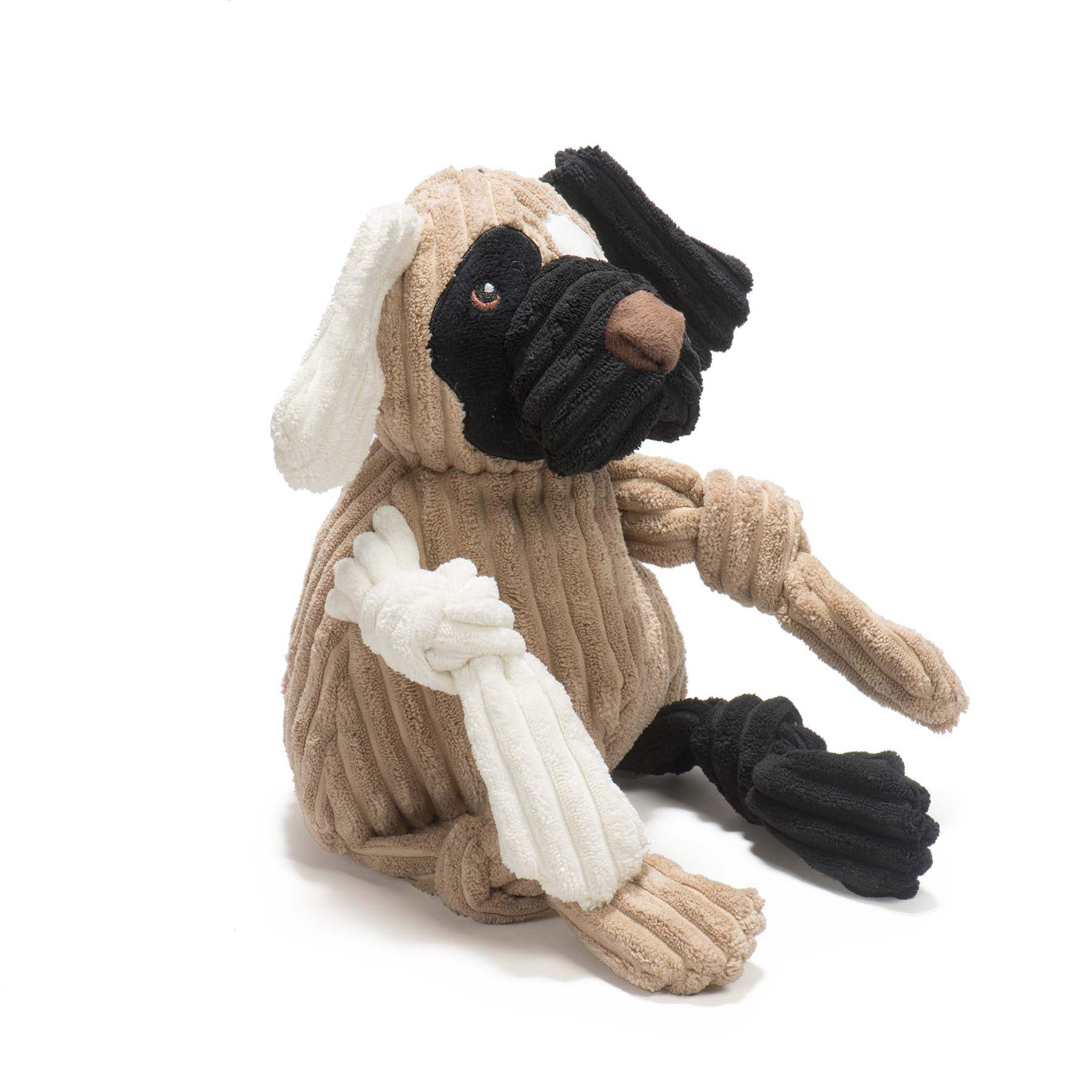 Patches HuggleMutt™ Knottie® Plush Dog Toy, Large - HuggleHounds - Flyclothing LLC