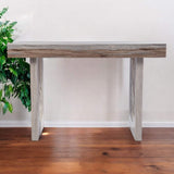 Brown Faux Marble Writing Desk - Homeroots - Flyclothing LLC