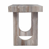 Brown Faux Marble Writing Desk - Homeroots - Flyclothing LLC